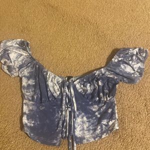 Windsor blue crop top